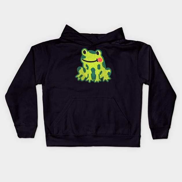 Frog Kids Hoodie by Bucket Hat Kiddo